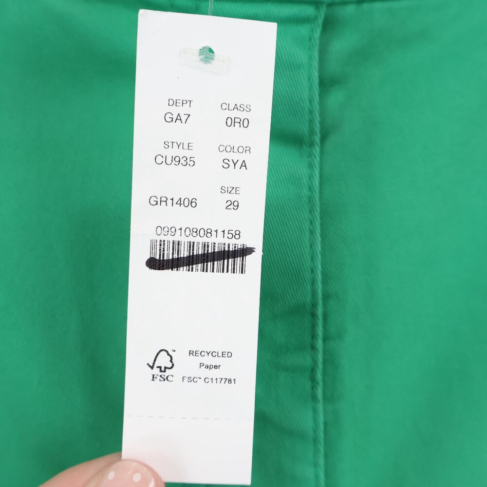J.Crew Wide Leg Trouser Chino Summer Yard Green Size 29 NWT - Picture 5 of 9